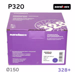 Круг шлифовальный ф150 Sandwox 328+ (Р320) Purple Ceramic (multiholes) фиолетовый на липучке фото №3