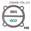 Прокладка головки цилиндра верхняя ECO AE-704-22 (ф65мм; 4хМ8) тип V65