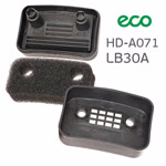 Фильтр воздушный на компрессор ECO HD-A071 (прямоугольный) В СБОРЕ (Remeza LB30A, Huberth RP303100) фото №2