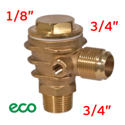 Клапан обратный для компрессора HD-A201 M3/4" - M3/4" - F1/8"