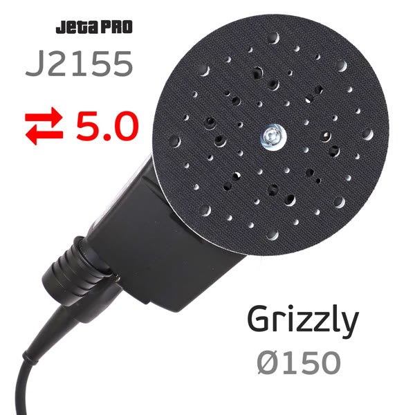 Электро шлифмашинка D150 JetaPRO Grizzly (5мм) бесщеточная вращательно-орбитальная фото №1