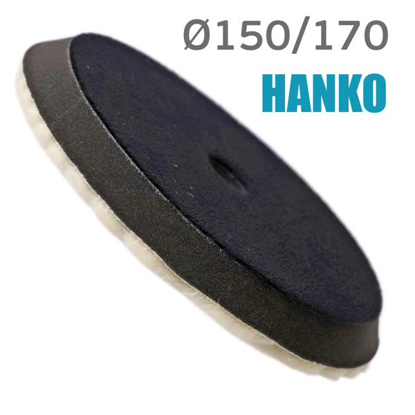 Мех на поролоне 150/170мм HANKO Wool Polishing Pad на липучке фото №1