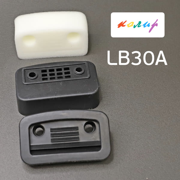 Фильтр воздушный на компрессор КОЛИР (прямоугольный) В СБОРЕ (Remeza LB30A, Huberth RP303100) фото №3