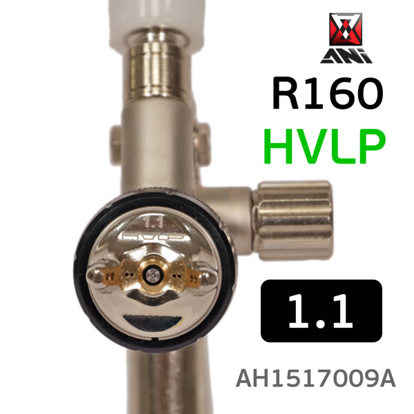Краскопульт мини ANI R 160 Mini HVLP (1.1мм) с верхним бачком 250мл (180л/мин; 2.6бар) фото №1