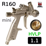 Краскопульт мини ANI R 160 Mini HVLP (1.1мм) с верхним бачком 250мл (180л/мин; 2.6бар) фото №3