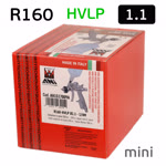 Краскопульт мини ANI R 160 Mini HVLP (1.1мм) с верхним бачком 250мл (180л/мин; 2.6бар) фото №5