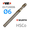 Сверло для точечной сварки (D=6мм) WR (Wurth, Германия) с кобальтом HSCo