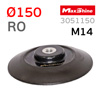 Оправка-липучка М14 D150 MaxShine RO (эластичная черная) Polisher Backing Plate