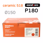 Круг шлифовальный ф150 Sandwox 518 (Р180) Orange Ceramic (multiholes) оранжевый фото №4