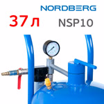 Установка пескоструйная Nordberg NSP10 (37л) с баком для песка фото №2