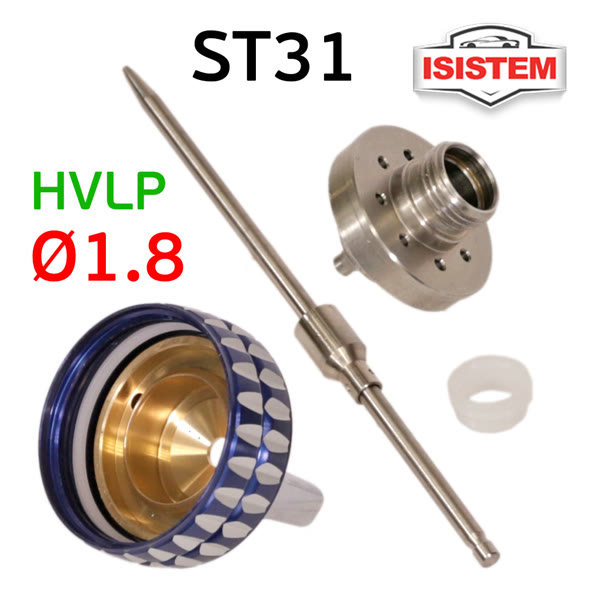 Ремонтный комплект ISPRAY ST31 HVLP (1,8мм) HV355 ремкомплект №1: дюза, воздушная головка и игла фото №1