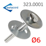 Адаптер для зачистного диска Betacord (шпиндель 6мм) крепление зачистных кругов фото №2