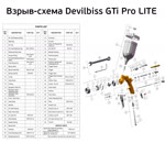 Ремнабор для краскопульта DeVilbiss уплотнитель, кольцо (GTi Pro LITE, PRi Pro LITE, GTi Pro) фото №4
