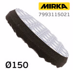 Круг полир. липучка Mirka D150 рельефный ЧЕРНЫЙ поролоновый полировальный диск фото №3