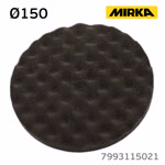 Круг полир. липучка Mirka D150 рельефный ЧЕРНЫЙ поролоновый полировальный диск фото №4