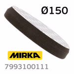 Круг полир. липучка Mirka D150 гладкий ЧЕРНЫЙ поролоновый полировальный диск фото №1