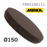 Круг полир. липучка Mirka D150 гладкий ЧЕРНЫЙ поролоновый полировальный диск фото №3