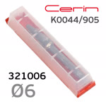 Бор-фреза ф6,0мм CERIN 321006 сфероконическая K0044/905 твердосплавная для фрезеровки фото №3