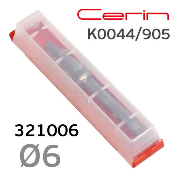 Бор-фреза ф6,0мм CERIN 321006 сфероконическая K0044/905 твердосплавная для фрезеровки фото №3