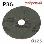 Круг фибровый RED (125мм) Р36 шлифовальный керамика для зачистки фото №3