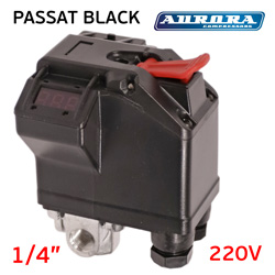 Пневмореле для компрессора 220В Aurora PASSAT BLACK прессостат 4х1/4" (реле давления)