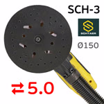 Электро шлифмашинка D150 Schtaer SCH-03-150 (5мм) бесщеточная эксунтриковая, съемный кабель фото №1