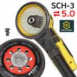 Электро шлифмашинка D150 Schtaer SCH-03-150 (5мм) бесщеточная эксунтриковая, съемный кабель фото №3