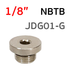 Переходник заглушка 1/8M наружная NBTP под шестигранник JDG01-G