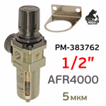 Фильтр/редуктор (1/2") AFR4000 (редуктор, манометр, влагоотделитель) Русский Мастер РМ-383762 фото №1