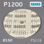Круг шлиф. на поролоне ф150 Hanko FS115 (Р1200; 181отв; зеленый) Film Sponge MultiAir липучка фото №1