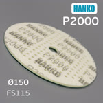 Круг шлиф. на поролоне ф150 Hanko FS115 (Р2000; 181отв; зеленый) Film Sponge MultiAir липучка фото №2