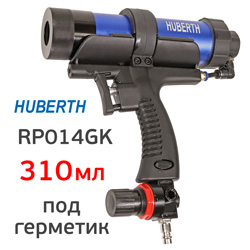 Пистолет для герметика пневмо Huberth RP014GK (310мл) с регулятором давления пневматический
