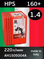 Краскопульт ANI 160 Plus HPS (1.4мм) черный с покрытием PTFE, верхний бачок 600мл фото №5