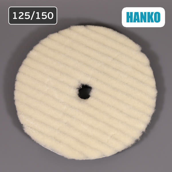 Мех на поролоне 125/150мм HANKO Wool Polishing Pad на липучке фото №2