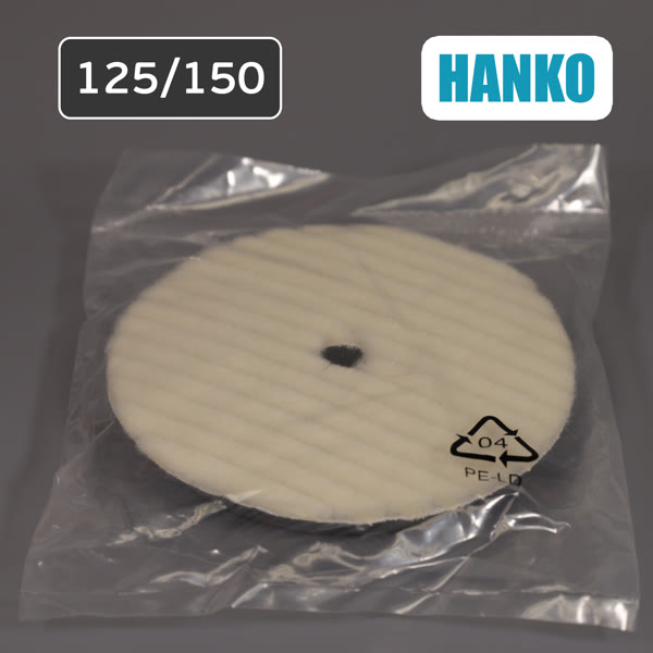 Мех на поролоне 125/150мм HANKO Wool Polishing Pad на липучке фото №4