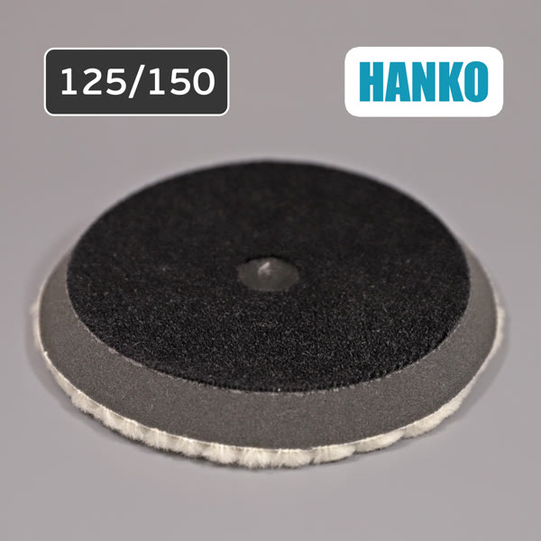 Мех на поролоне 125/150мм HANKO Wool Polishing Pad на липучке фото №6