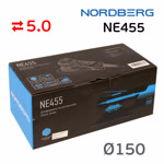 Электро шлифмашинка D150 Nordberg NE455 (5мм) бесщеточная, съемный кабель, тормоз подошвы фото №6