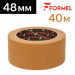Скотч малярный FORMEL 48мм х 40м термостойкий КОРИЧНЕВЫЙ фото №1