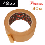 Скотч малярный FORMEL 48мм х 40м термостойкий КОРИЧНЕВЫЙ фото №3