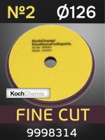Круг полир. липучка Koch 126/136 желтый Fine Cut Pad (126х23мм) средняя фото №2