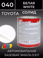 Автоэмаль REF база (0.9л) Toyota 040 Белый (базовая эмаль) фото №1