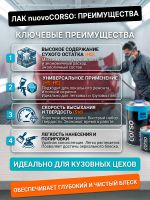 Лак Nuovo Corso 350 HS 2:1 (1л+0,5л) КОМПЛЕКТ с отвердителем фото №1