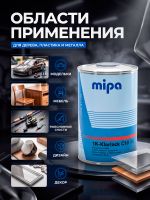 Лак однокомпонентный Mipa 1K-Klarlack C10 (1л) для дерева, пластика, металла фото №1