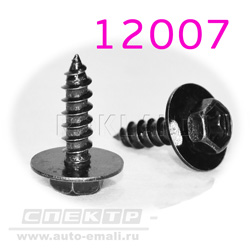 Крепёжное изделие № 12007 (Rokland 20070) саморез с шайбой 6,2х21,6мм универсальный