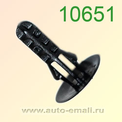 Крепёжное изделие № 10651 (Rokland 06510) клипса автомобильная Honda