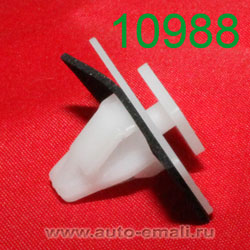 Крепёжное изделие № 10988 (Rokland 09880) клипса автомобильная Ssang Yong