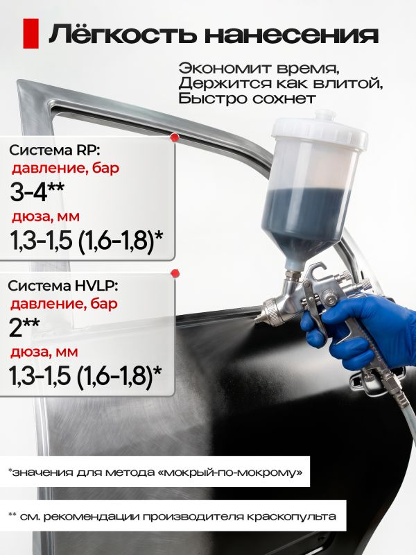Грунт эпоксидный 2К DUR EP D440 2:1 (1л+0.5л) черный антикоррозийный КОМПЛЕКТ с отвердителем D240 фото №5
