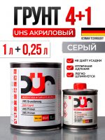Грунт-наполнитель 2К DUR D541 4:1 UHS (1л+0.25л) серый КОМПЛЕКТ с отвердителем D220