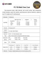 Лак матовый Perfecoat PC-750 3:1 (1л) без отвердителя PC-6672 фото №3